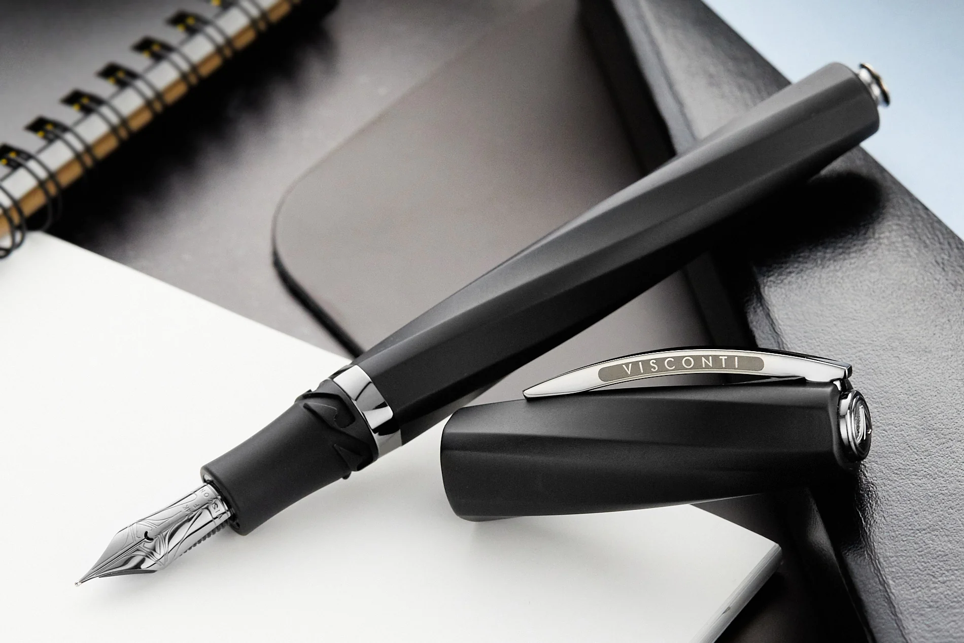 Visconti Divina Fountain Pen - Matte Black - Image 2