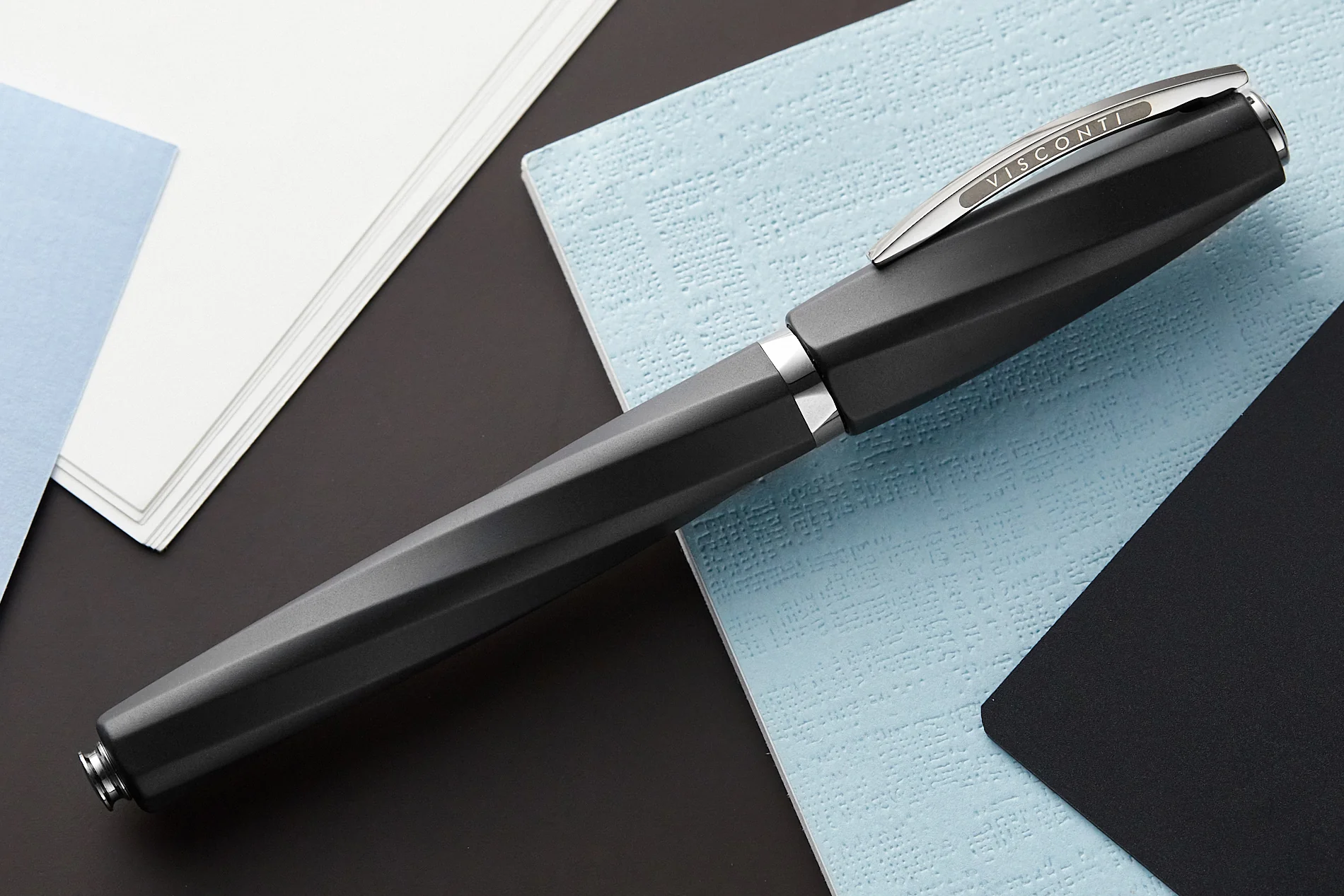 Visconti Divina Fountain Pen - Matte Black - Image 3