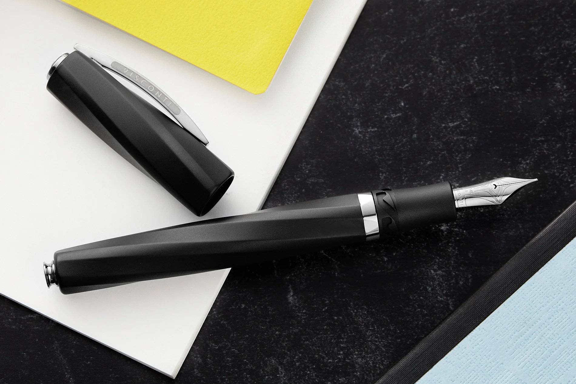 Visconti Divina Fountain Pen - Matte Black - Image 6