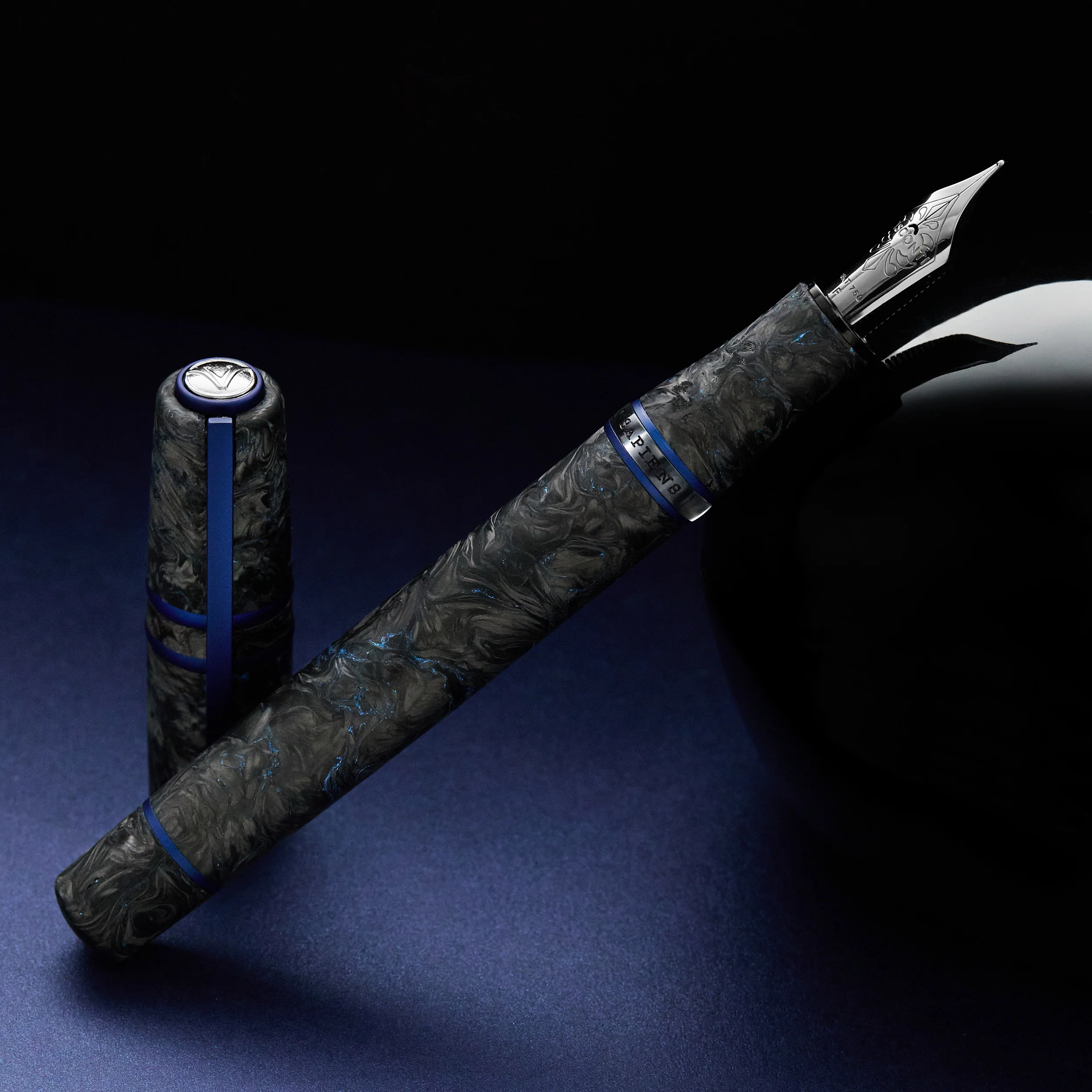 Visconti Homo Sapiens Fountain Pen - Carbon Abyssus (Limited Edition) - Image 7