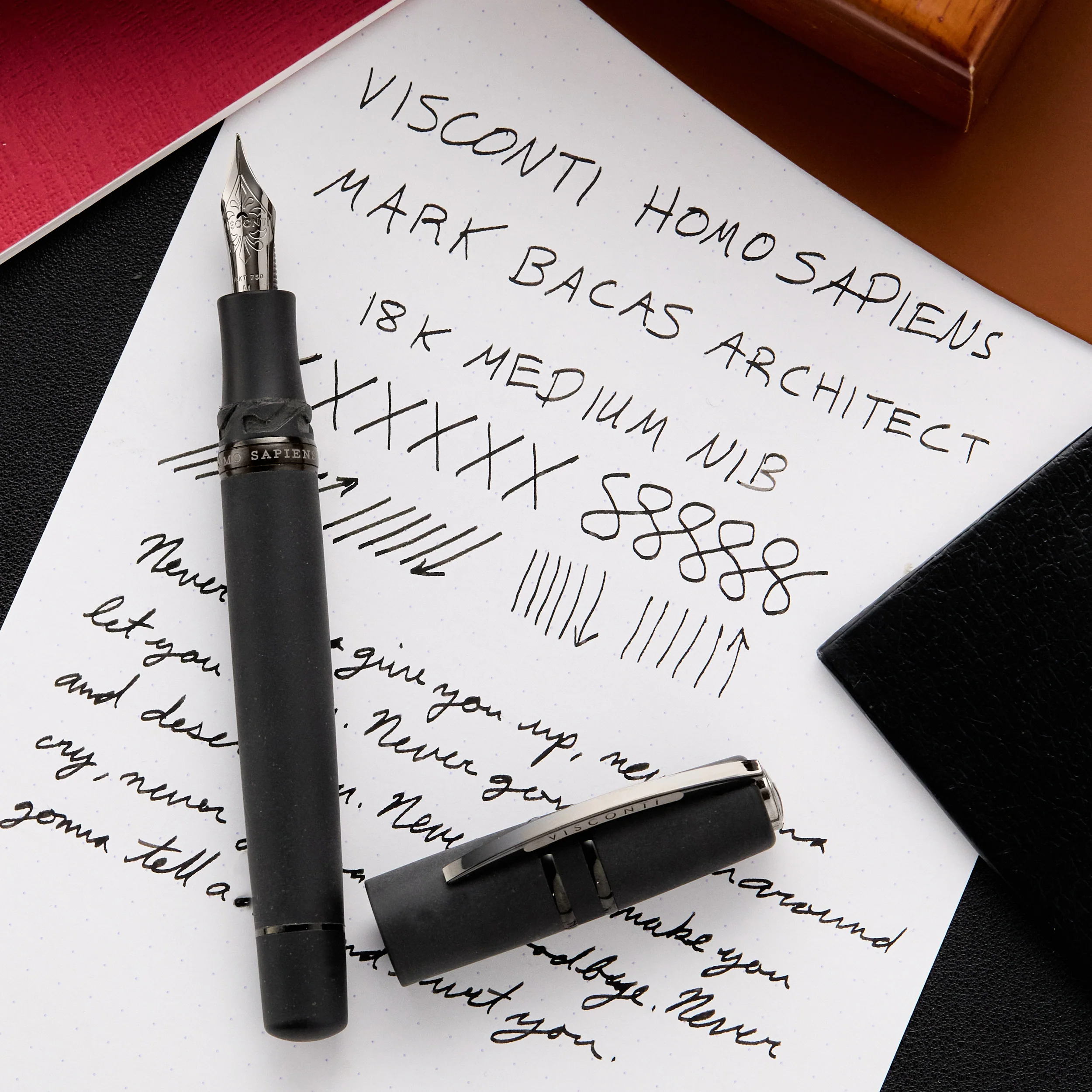 Visconti Homo Sapiens Fountain Pen - Dark Age (Custom Nib Grind) - Image 8