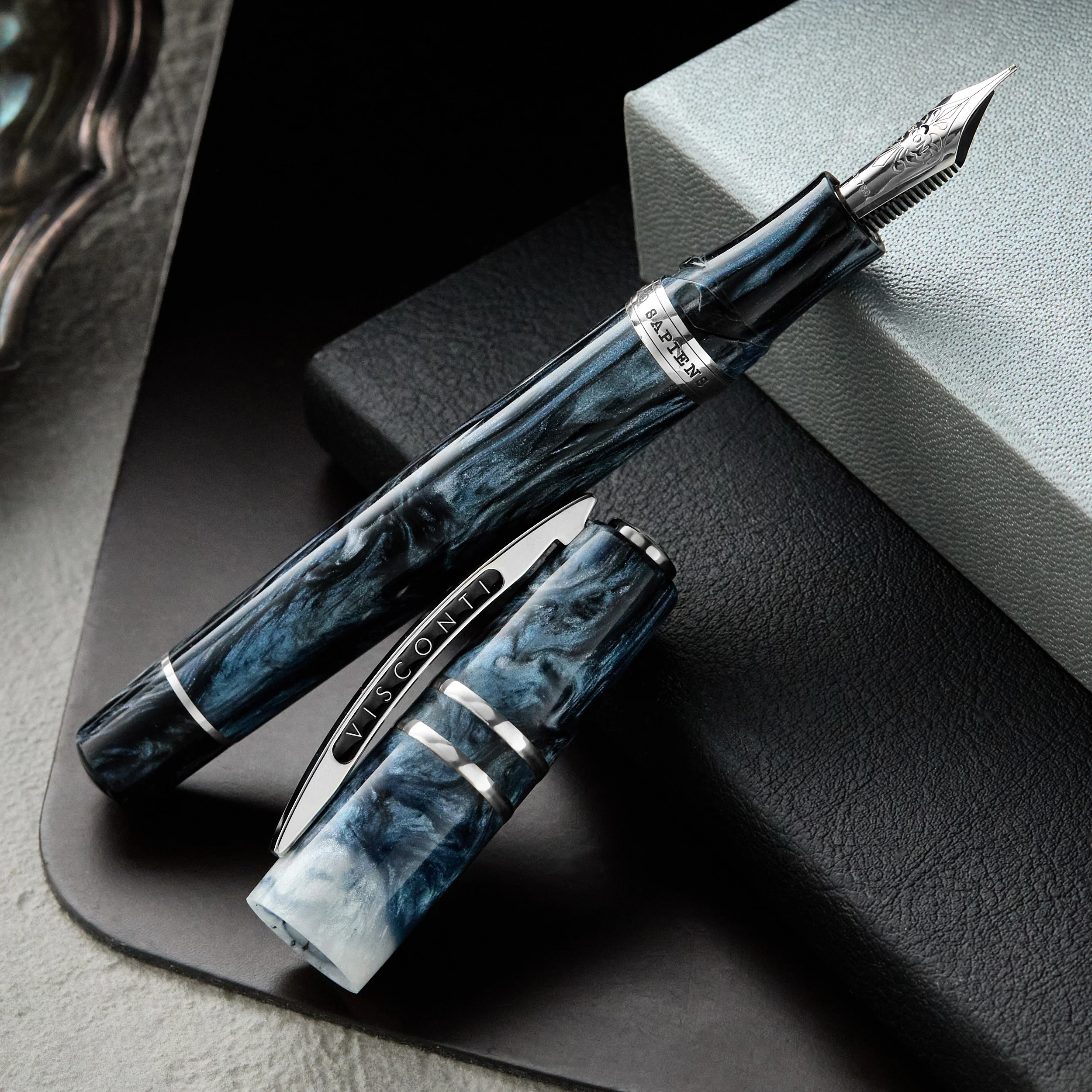 Visconti Homo Sapiens Fountain Pen - Dark Sapphire (Limited Edition) - Image 6