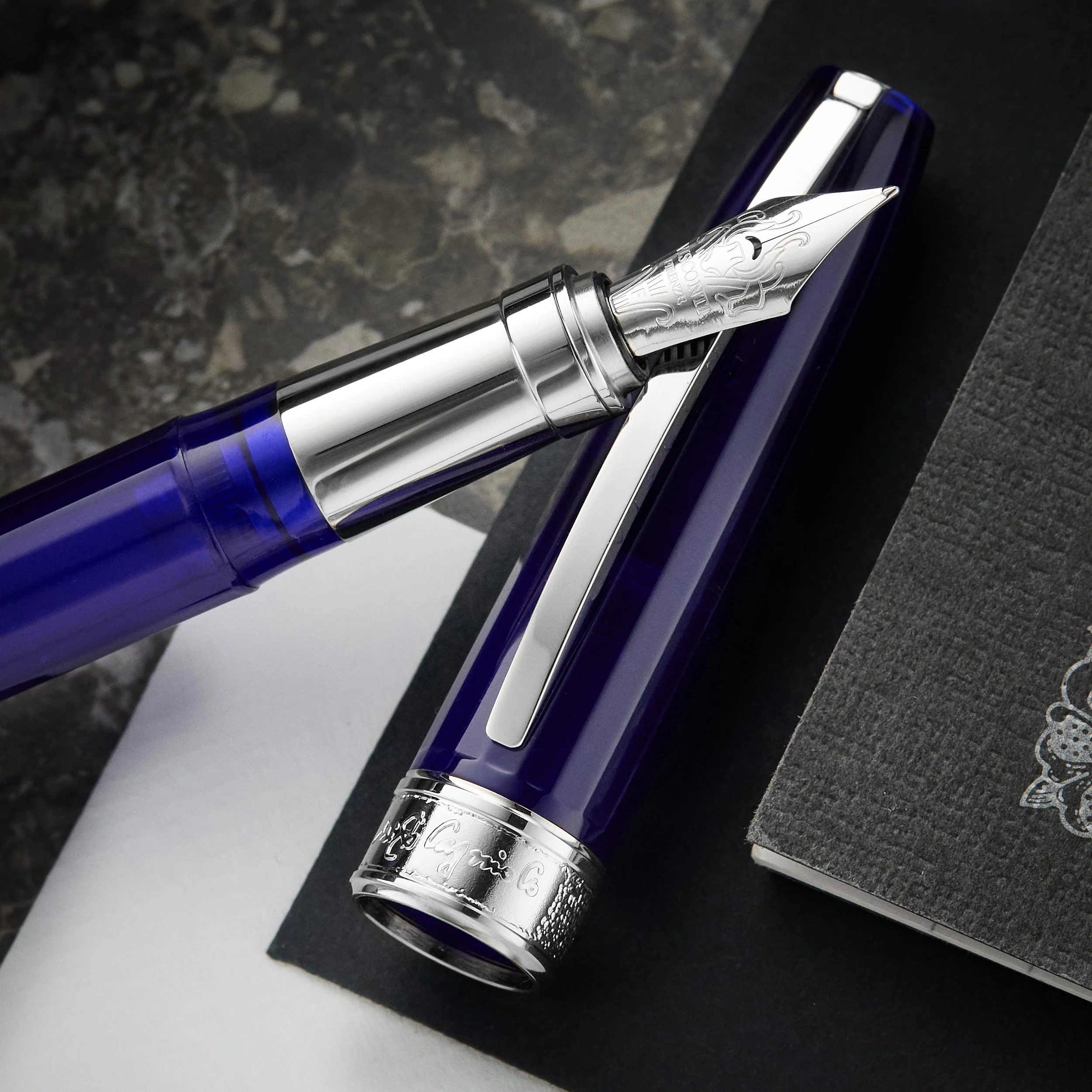 Visconti Michelangelo Fountain Pen - Blue - Image 7