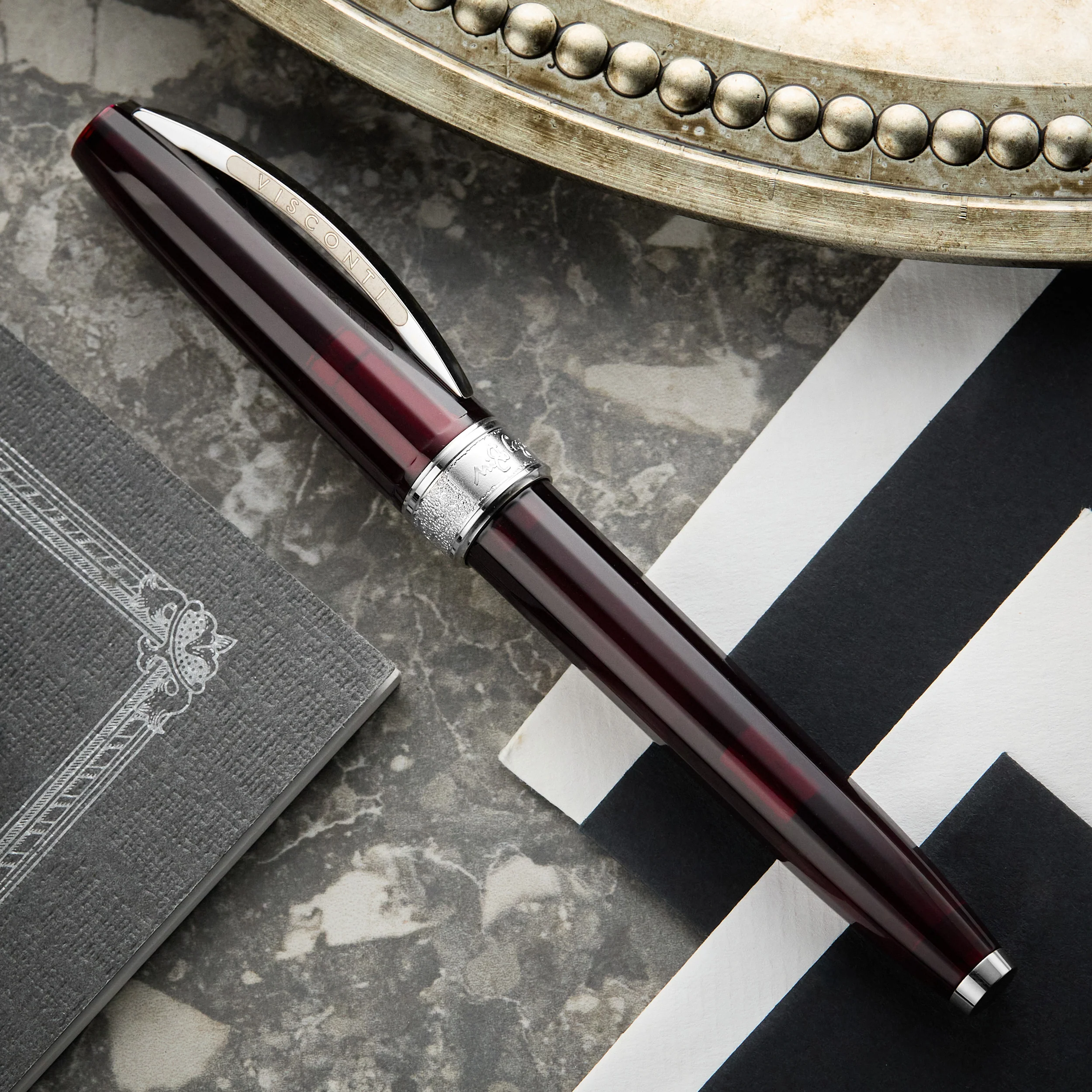 Visconti Michelangelo Fountain Pen - Red - Image 5