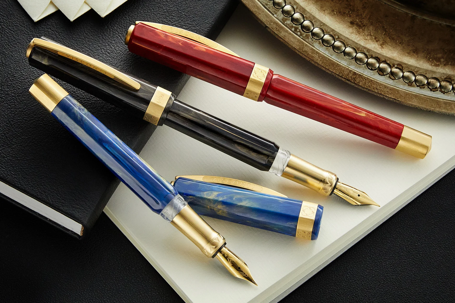Visconti Opera Gold Fountain Pen - Blue - Image 13