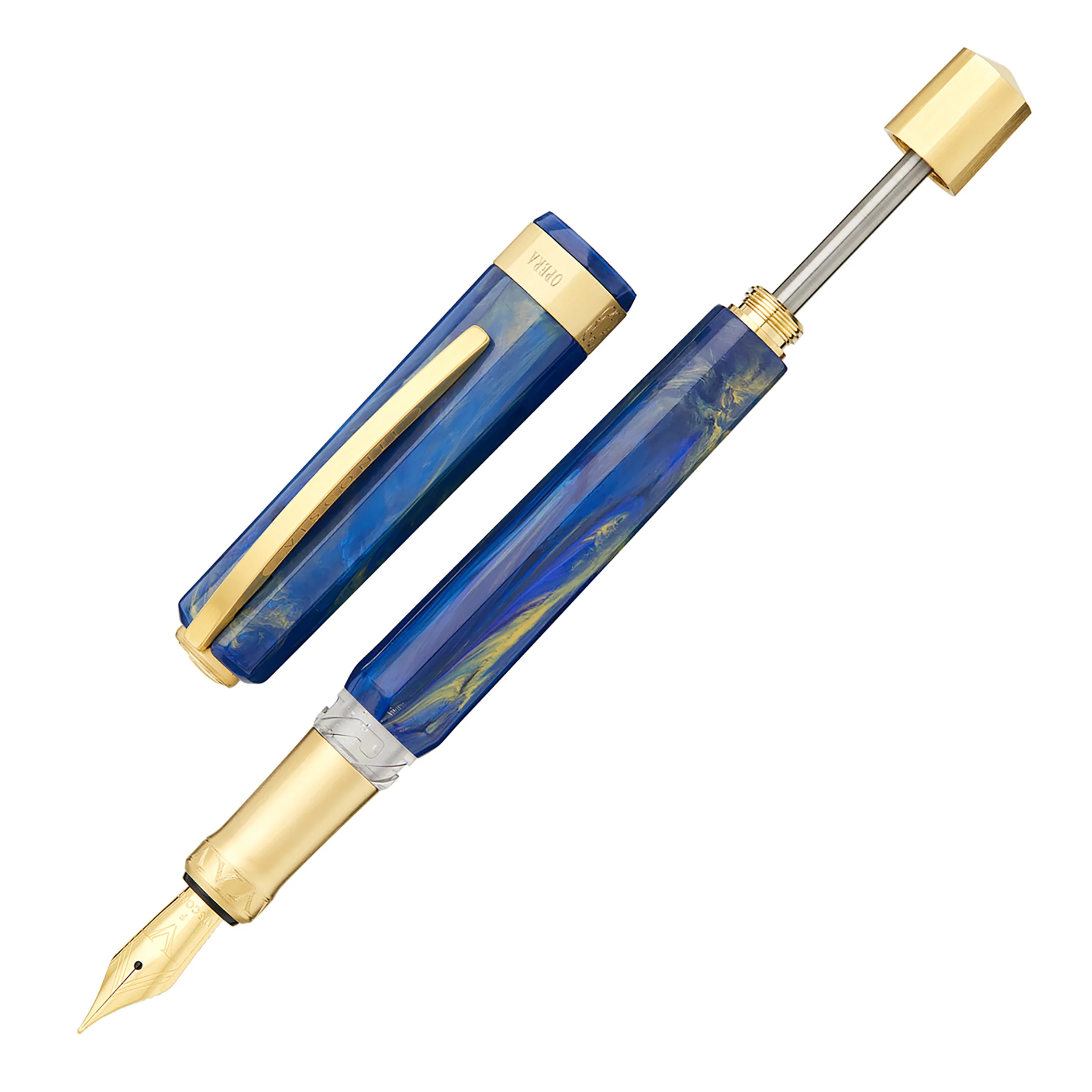 Visconti Opera Gold Fountain Pen - Blue - Image 3