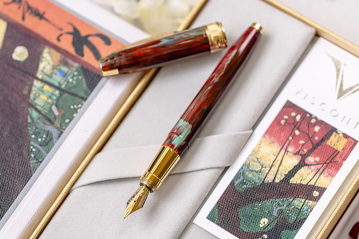 Visconti Van Gogh Fountain Pen - Flowering Plum Orchard - Image 9