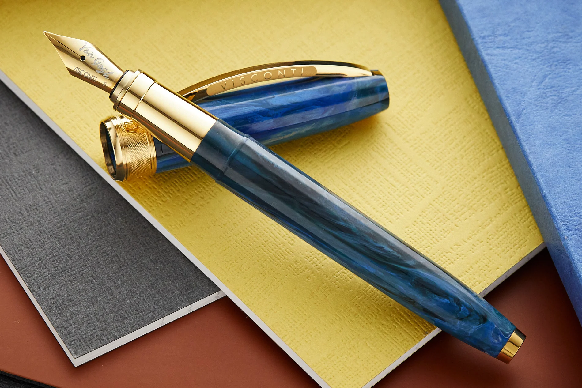 Visconti Van Gogh Fountain Pen - Wheatfield with Crows - Image 6